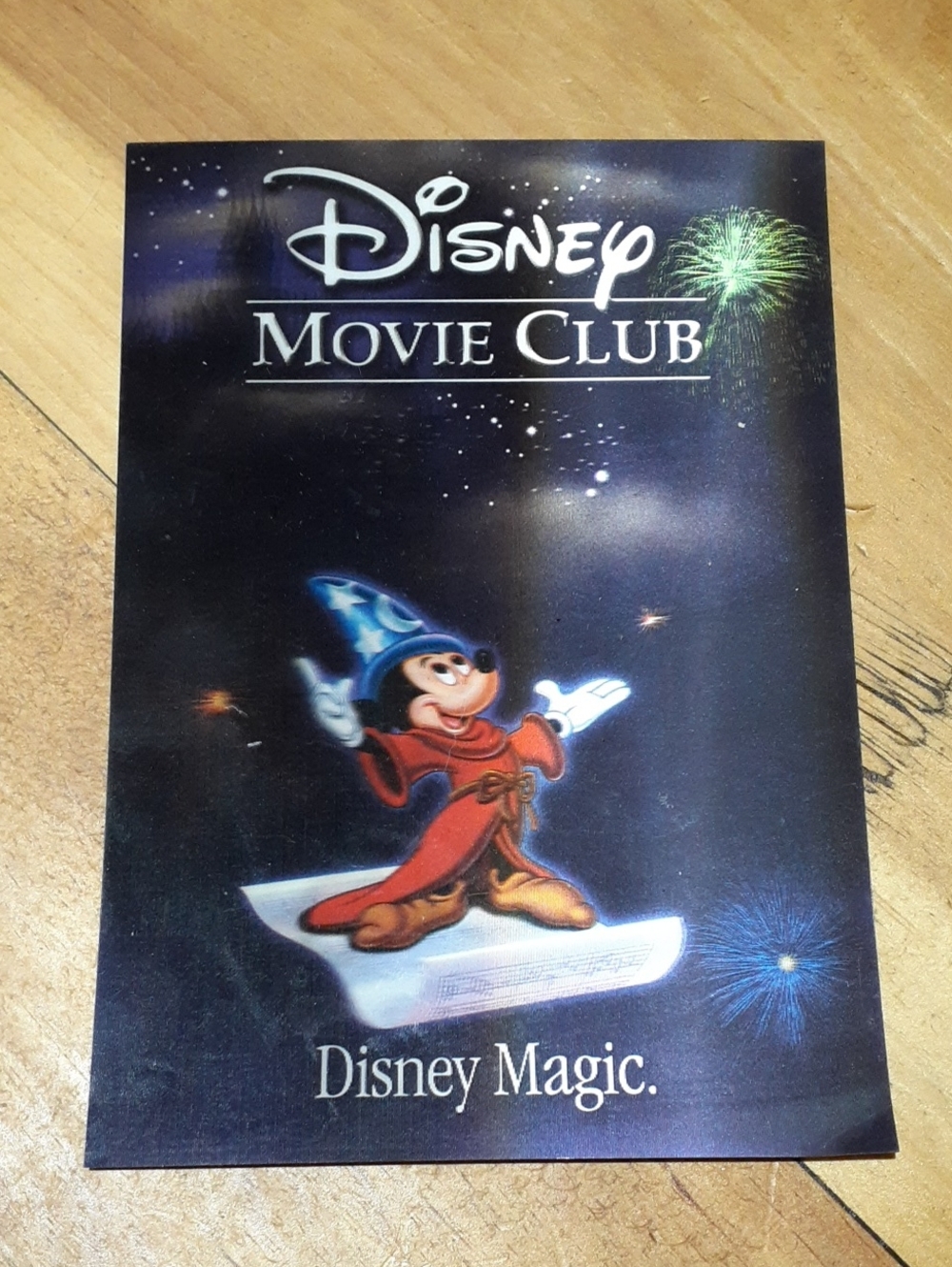 Disney Movie Club 3D Lenticular LIthograph Art Card Disney Magic